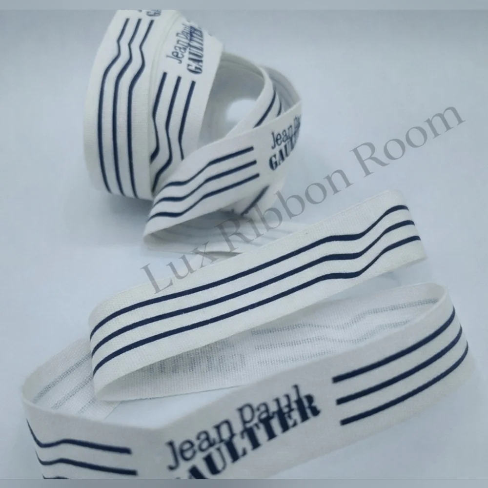 Jean Paul Gaultier Nautical Grosgrain Ribbon Authentic Designer Four (4) Yards